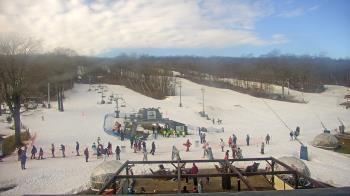 Weather camera view of Powder Ridge Ski Resort.