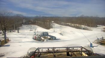 Weather camera view of Powder Ridge Ski Resort.