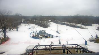 Weather camera view of Powder Ridge Ski Resort.