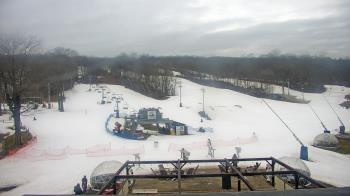 Weather camera view of Powder Ridge Ski Resort.