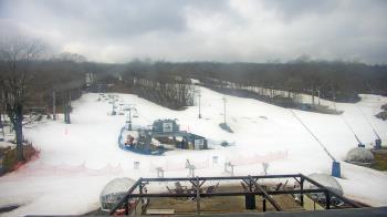 Weather camera view of Powder Ridge Ski Resort.