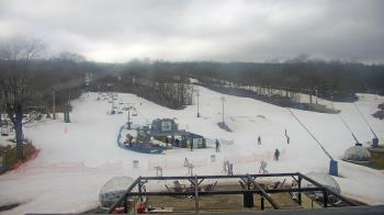 Weather camera view of Powder Ridge Ski Resort.