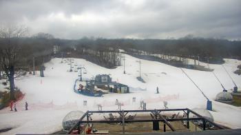 Weather camera view of Powder Ridge Ski Resort.