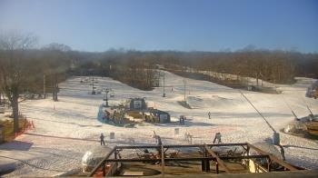 Weather camera view of Powder Ridge Ski Resort.