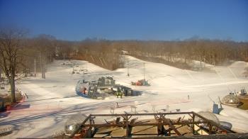 Weather camera view of Powder Ridge Ski Resort.