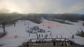 Weather camera view of Powder Ridge Ski Resort.