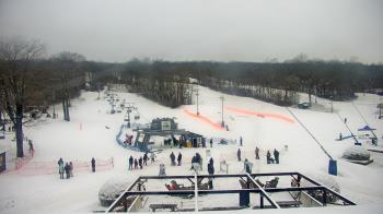 Weather camera view of Powder Ridge Ski Resort.