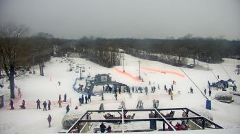 Weather camera view of Powder Ridge Ski Resort.