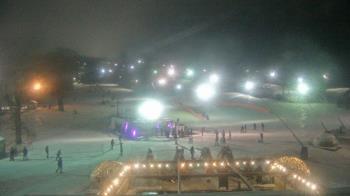 Weather camera view of Powder Ridge Ski Resort.