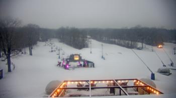 Weather camera view of Powder Ridge Ski Resort.