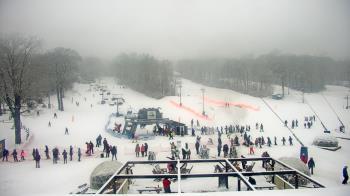 Weather camera view of Powder Ridge Ski Resort.