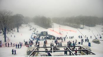 Weather camera view of Powder Ridge Ski Resort.