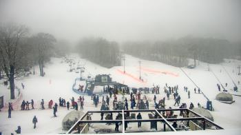 Weather camera view of Powder Ridge Ski Resort.