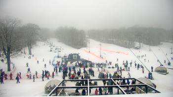 Weather camera view of Powder Ridge Ski Resort.