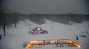 Weather camera view of Powder Ridge Ski Resort.
