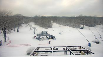 Weather camera view of Powder Ridge Ski Resort.