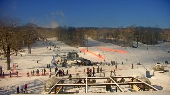 Weather camera view of Powder Ridge Ski Resort.
