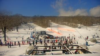 Weather camera view of Powder Ridge Ski Resort.