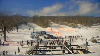 Weather camera view of Powder Ridge Ski Resort.
