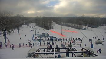 Weather camera view of Powder Ridge Ski Resort.