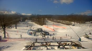 Weather camera view of Powder Ridge Ski Resort.