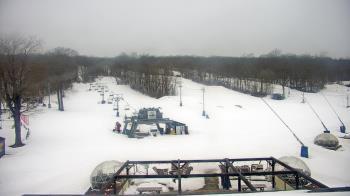 Weather camera view of Powder Ridge Ski Resort.