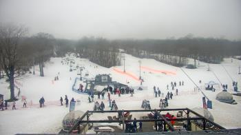 Weather camera view of Powder Ridge Ski Resort.