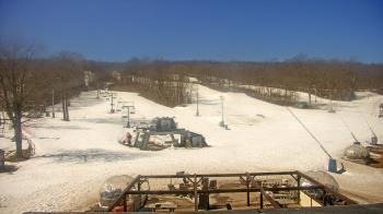 Weather camera view of Powder Ridge Ski Resort.