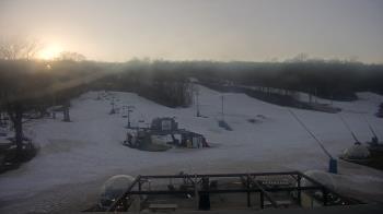 Weather camera view of Powder Ridge Ski Resort.