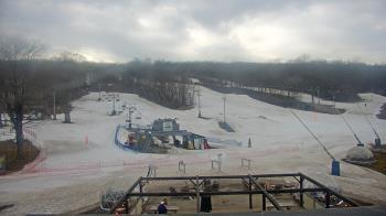 Weather camera view of Powder Ridge Ski Resort.