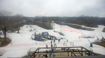 Weather camera view of Powder Ridge Ski Resort.