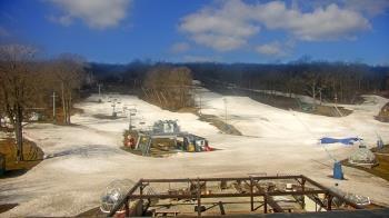 Weather camera view of Powder Ridge Ski Resort.