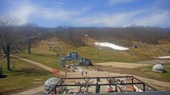 Weather camera view of Powder Ridge Ski Resort.