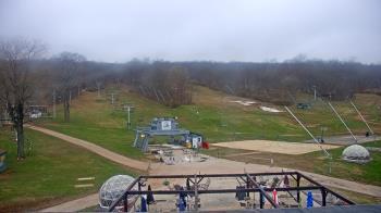 Weather camera view of Powder Ridge Ski Resort.