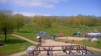 Weather camera view of Powder Ridge Ski Resort.