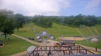Weather camera view of Powder Ridge Ski Resort.