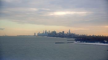 Weather camera view of Northwestern University.