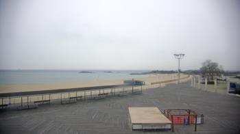 Weather camera view of Ocean Beach Park.