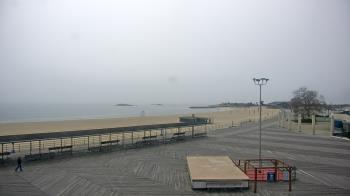 Weather camera view of Ocean Beach Park.