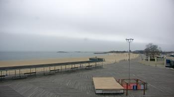 Weather camera view of Ocean Beach Park.