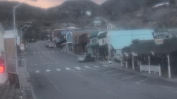 Weather camera view of Overland Hotel.