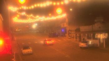 Weather camera view of Overland Hotel.