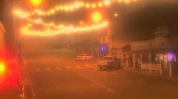 Weather camera view of Overland Hotel.