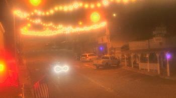 Weather camera view of Overland Hotel.
