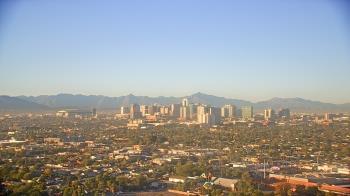 Weather camera view of Phoenix Children`s Hospital.
