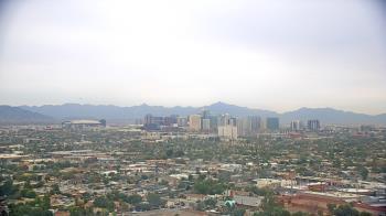 Weather camera view of Phoenix Children`s Hospital.