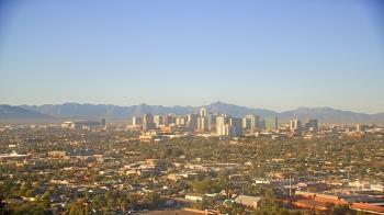 Weather camera view of Phoenix Children`s Hospital.