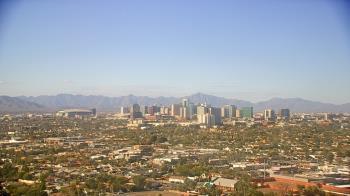 Weather camera view of Phoenix Children`s Hospital.