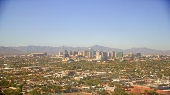 Weather camera view of Phoenix Children`s Hospital.