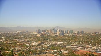 Weather camera view of Phoenix Children`s Hospital.
